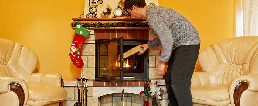Rusted Metal Fireplace Restoration in Florida Ridge, Florida